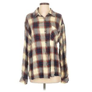 WeWoreWhat Plaid Long Sleeve Top Size Small S/M NWOT